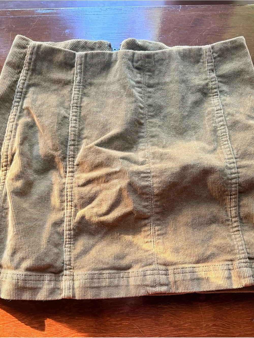 wild fable Olive Corduroy Panel Mini Skirt